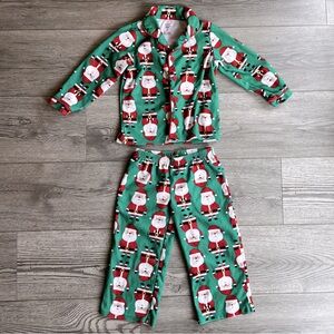Carter’s Just One You Santa Claus Christmas Button Down Pajamas 2 Piece Set 2T